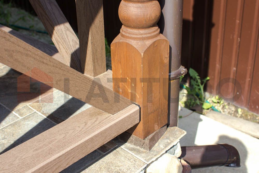 Ограждения Sequoia для террасы на заднем дворе и бани