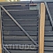 Забор-жалюзи из террасной доски ДПК с откатными воротами